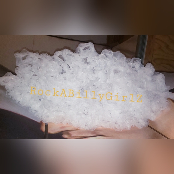 Tatyana Retro 1950's White Crinoline Soft 25" Long Rockabilly Petticoat Skirt - Picture 6 of 6